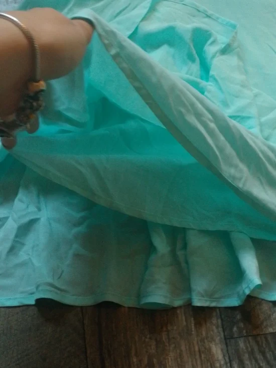 Talula By Aritzia Beautiful Teal Blue Free Flow Dress Magical Spring Fairy Dance - Picture 5 of 7